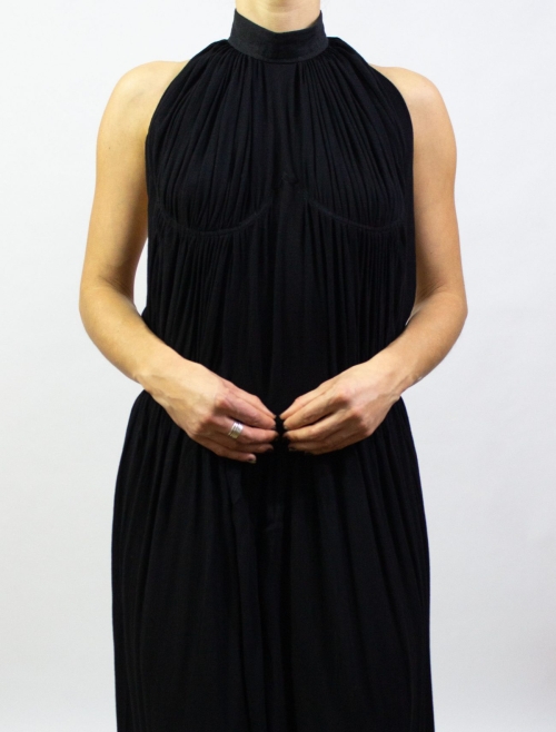 Black Isolde Dress by Carmen Calburean
