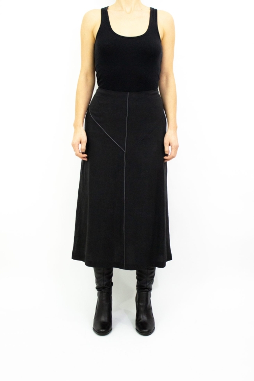 Black Geva Skirt by Carmen Calburean