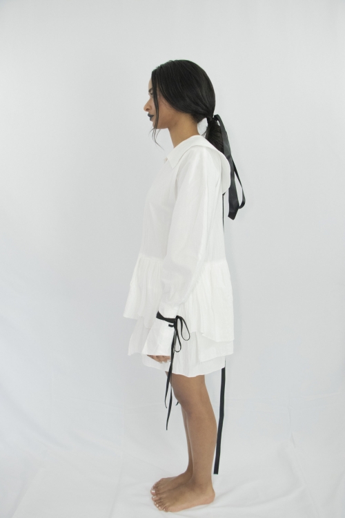 Organic white Purrachd Dress by Carmen Calburean