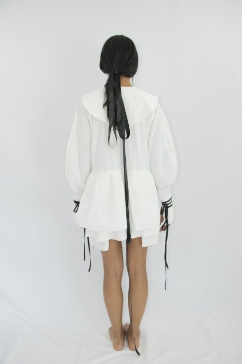 Organic white Purrachd Dress by Carmen Calburean