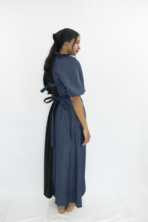 Blue organic Tuah Dress by Carmen Calburean